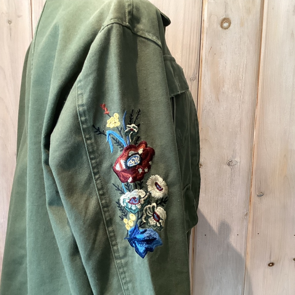 Anthropologie Dolan Embroidered Utility Jacket - Picture 10 of 12